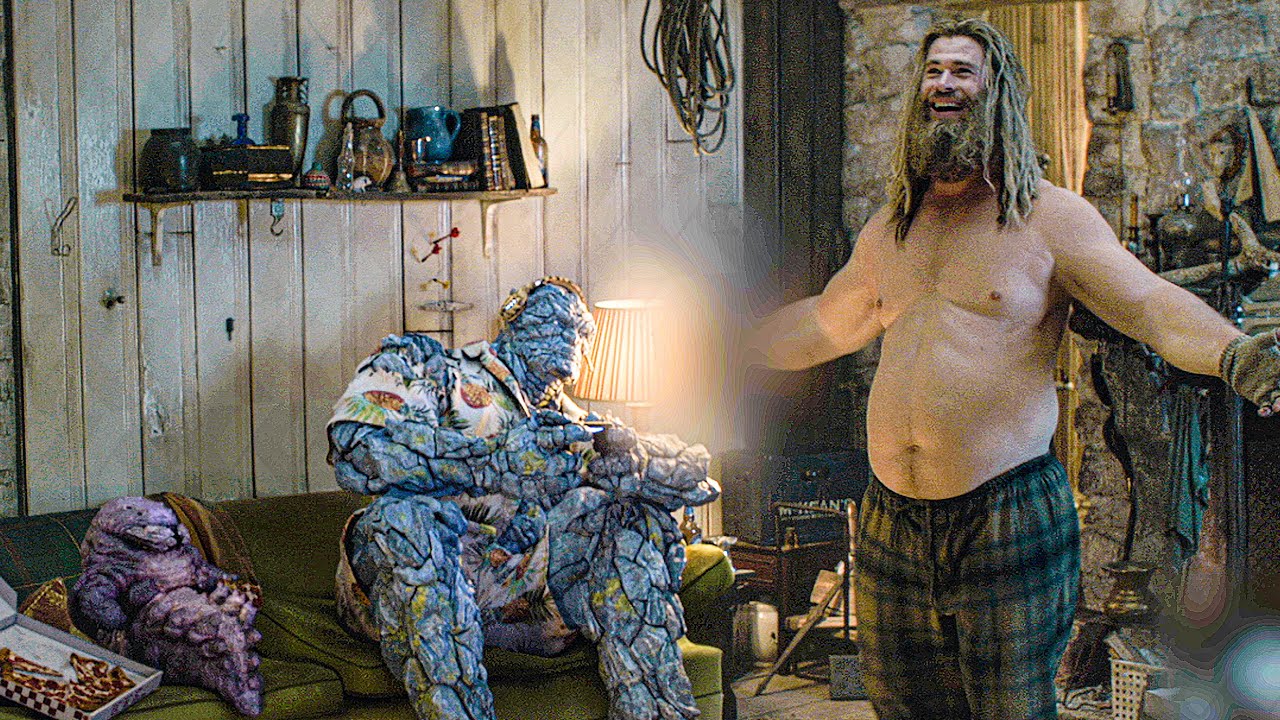 Thor and Gang Playing Fortnite Scene
