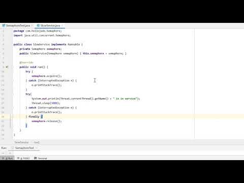 Java Semaphore Super Simple Example
