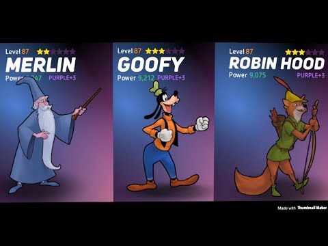 Disney Heroes: Battle Mode - Completing Chapter 11 with Merlin, Goofy, and Robin Hood