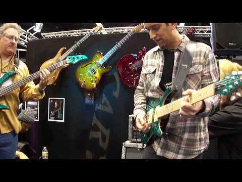 Neil Zaza and Brian Bromberg jamming at the Carvin booth NAMM 2011