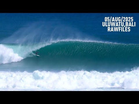 SOLID Uluwatu, Bali, 19 Sec Period SSW Swell - RAWFILES - 05/AUG/2025, 4K