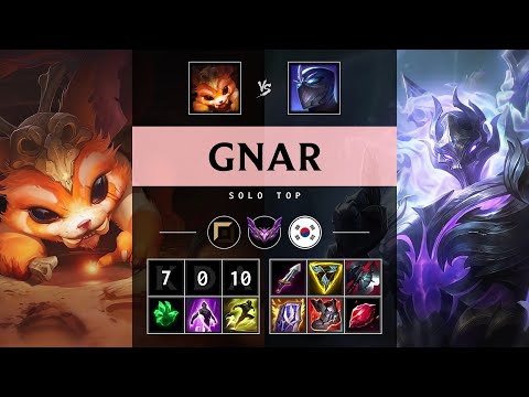 Gnar Top vs Shen - KR Master Patch 25.10