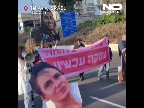Video Thumbnail: Protesters block Tel Aviv highway urging Israeli government to ensure release of remaining hostages
