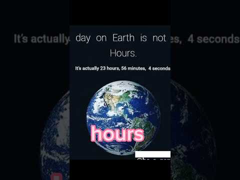 It takes 23 hours, 56 minutes and 4 seconds, #shorts #facts #earthfacts