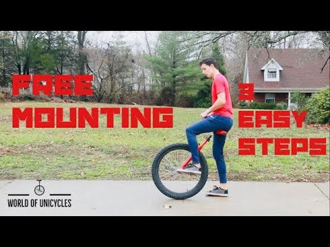 3 SUPER EASY STEPS TO FREEMOUNT A UNICYCLE