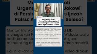 Download lagu Mahfud MD Soroti Urgensi Kehadiran Jokowi di Persidangan Kasus Ijazah Palsu Agar Masalah Selesai mp3