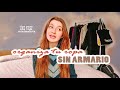 Cómo organizo mi ropa en una habitación SIN ARMARIO | Vida minismalista