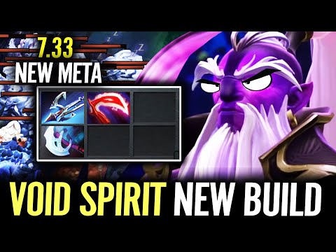7.33 NEW META RIGHT CLICK Void Spirit Full Physical Build Truly Dominate All His Enemy
