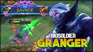 SAVAGE!! Granger Biosoldier Powerful Bullet. ⓑⓐⓣⓜⓐⓝ Top 3 Global Granger - Mobile Legends