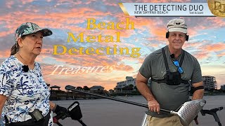 More Coin Spills and Rings Found Metal Detecting New Smyrna Beach Florida | The Detecting Duo S03E35