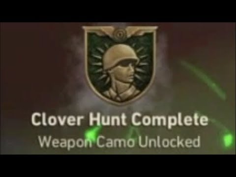 Groesten Haus Clover Hunt Challenge / How to Unlock NEW Camo !! CoDWW2Zombies