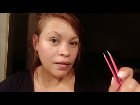 Plucking Negative Energy with Tweezer || Face Touching || Personal Attention [ASMR]
