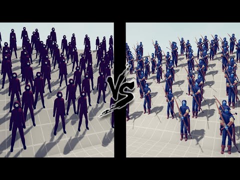 100X SQUID GAME GUARDS VS 100X RANGED UNITS   Totally Accurate Battle Simulator