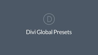 Download lagu Divi Global Presets mp3