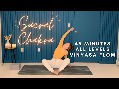 Vinyasa Yoga | 🧡 Sacral Chakra | Beginners and All Levels | 45 Minutes