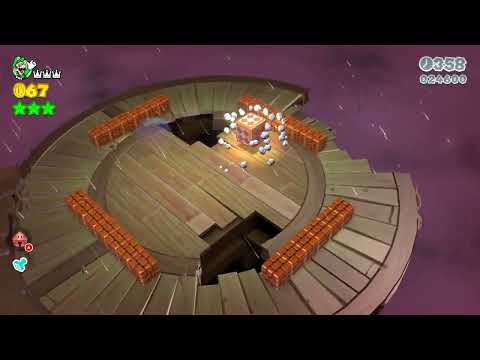 Super Mario 3D World (Switch) 6-2 100% Speedrun - Time: 47 (WR)