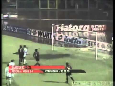 Coppa Italia 1995-1996 Pescara - Milan 1-4 (Secondo Turno, 30-08-95)