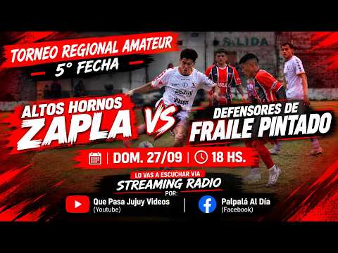 #TorneoRegional | Altos Hornos Zapla vs. Defensores de Fraile Pintado