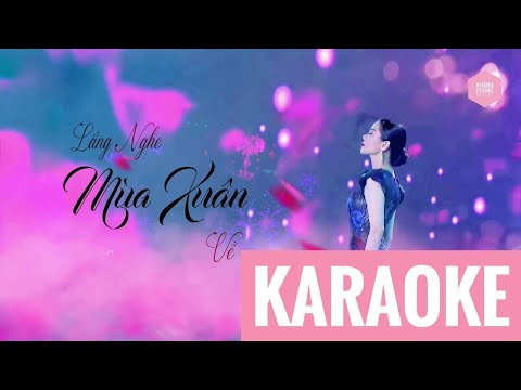 [Karaoke] Lắng Nghe Mùa Xuân Về - Lệ Quyên | Dương Thụ (Live Band - Sóng Xuân 19)