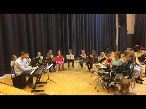 Aspirantkorps Strindheim skoles musikkorps Spongdal 2018