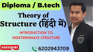 Theory of structures || Unit-1 || Introduction to indeterminate structure || Static and Kinematic