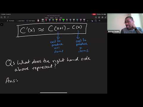 Math 1203-R04 Lecture 23 - Marginal Analysis
