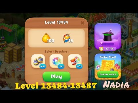 Gardenscapes Level 13484, 13485, 13486, 13487🥀. No Boosters used