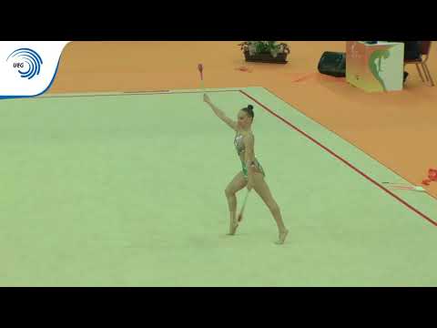Tatyana VOLOZHANINA (BUL) - 2018 Rhythmic Europeans, junior clubs final
