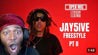KayV Reacts To Jay5ive - Freestyle PT 2| Open Mic