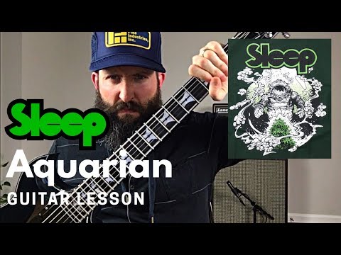 Matt Pike Sleep Guitar Lesson w/ TAB - Aquarian - C Standard Tuning