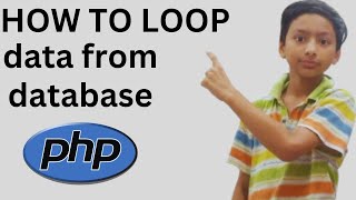 How To Loop In Database using php