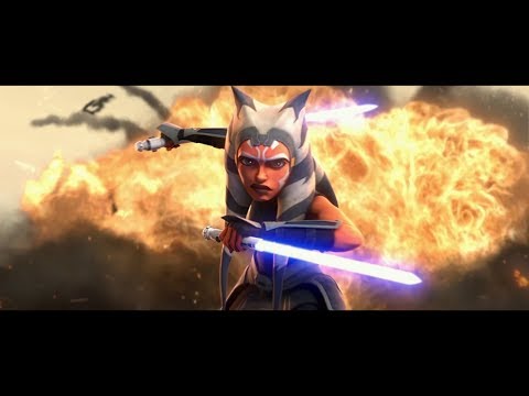 Ahsoka vs Mandalorian Warriors - Star Wars: The Clone Wars - Season 7 Episode 9