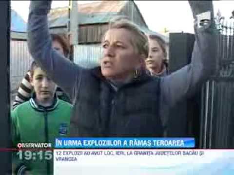 Cele 12 explozii din Urecheşti i-au speriat pe localnici