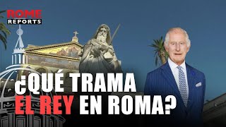 Why is King Charles visiting the Basilica of St. Paul Outside the Walls?