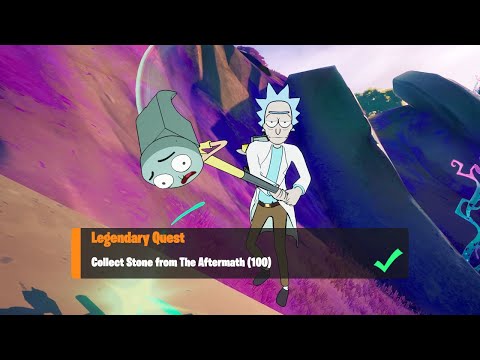 Collect Stone from The Aftermath (100) - Fortnite Week 1 Legendary Quest