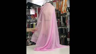 8038-39 Шифон цвет Розовый 40 гр/м2, 150 см на YouTube 1