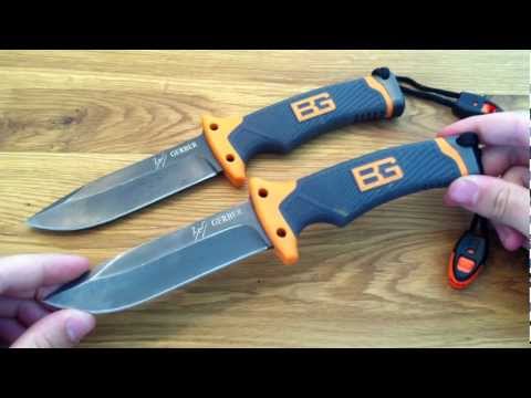 BEAR GRYLLS SURVIVAL KNIFE REVIEW / TEST [GERMAN]