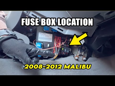 2008-2012 Chevrolet Malibu Fuse Box Locations (2 Places)