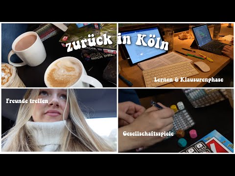 wieder zurück in Köln- Freunde Treffen, viel lernen, Klausurenphase, Jura, Study Dates, Coffee -Vlog
