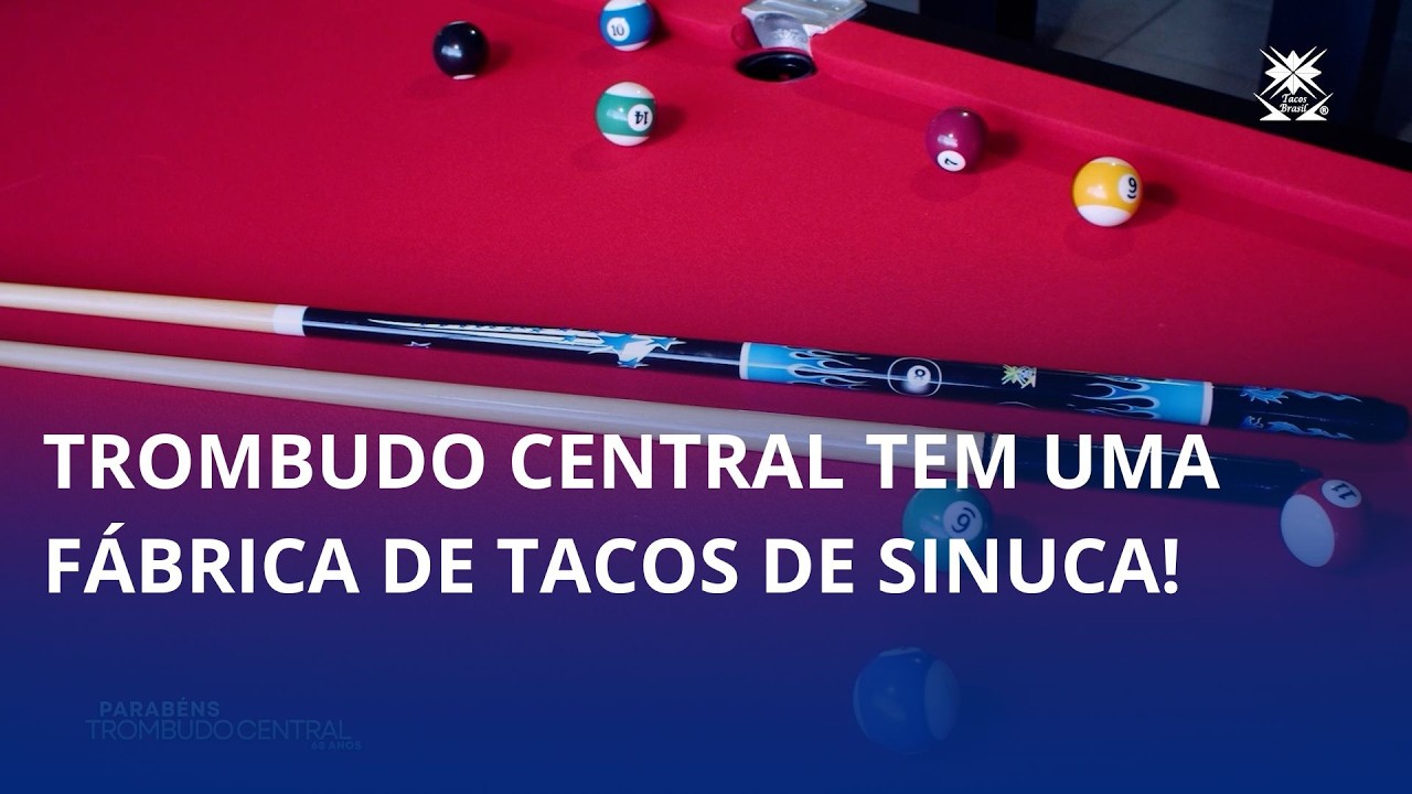 Você sabia que Trombudo Central tem uma fábrica de tacos de sinuca?