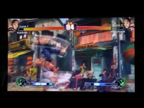 I play Street Fighter IV vanilla online for old times sake (Lots of great matches.)