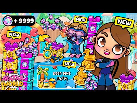 COMPLETE: GET ALL THE COINS AND SECRETS OF THE POOL 🤩 New Update in Avatar World