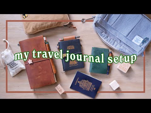 My Travel Journal Setup ✈️ Traveler’s Notebook