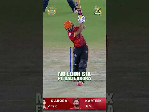 No-look, No fear! Salil Arora pulls off a cheeky shot as Ludhiana Lions take on Amritsar Soormas!