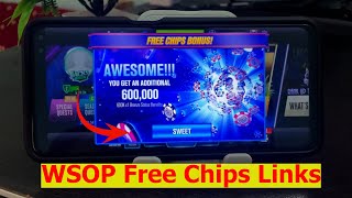 WSOP Free Chips Daily Links 2025 🎁 😍 | Promo Codes | Collect Bonus Chips 🎁