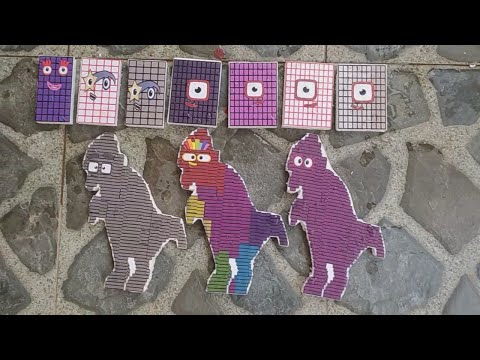 Looking For Numberblocks Puzzle Tetris 7000 8000 9000 dinosaur ASMR Numberblocks Satisfying Video