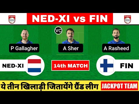 NED-XI vs FIN Dream11 Team | NED-XI vs FIN ECC T10 | NED-XI vs FIN Dream11 Today Match Prediction
