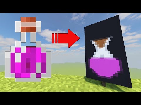 How to make a POTION banner in Minecraft!
