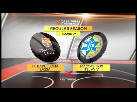 EuroLeague Highlights RS Round 29: FC Barcelona Lassa 76-71 Maccabi FOX Tel Aviv