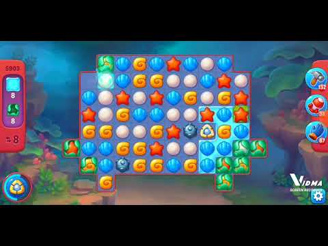 Fishdom. 5903 hard level no boosters and diamonds - 15 moves